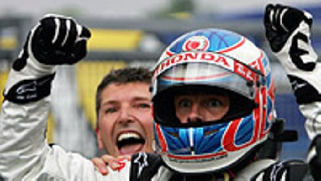 Nick Fry ja Jenson Button, kuva: Paul Gilham/Getty Images