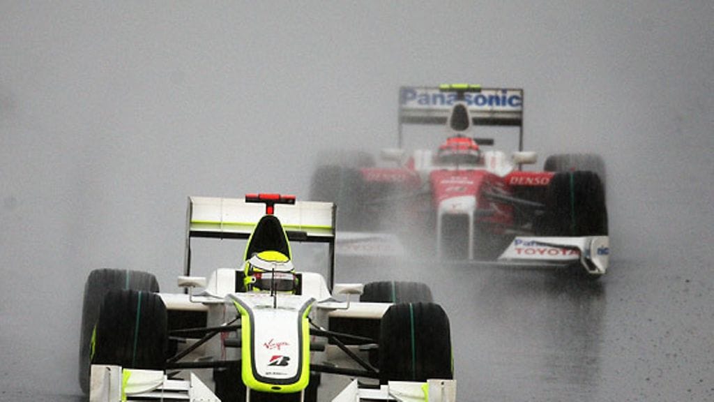 Jenson Button ja Timo Glock, kuva: Clive Mason/Getty Images