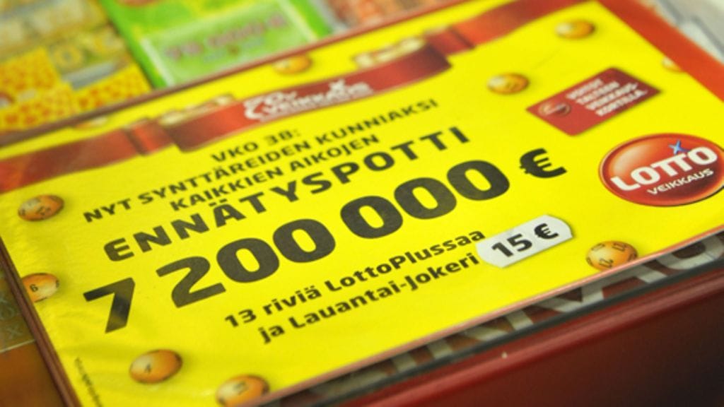 Kalajoella asuva 30-vuotias mies voitti lotossa 7,2 miljoonaa euroa. (Kuva: Vesa Moilanen/Lehtikuva)