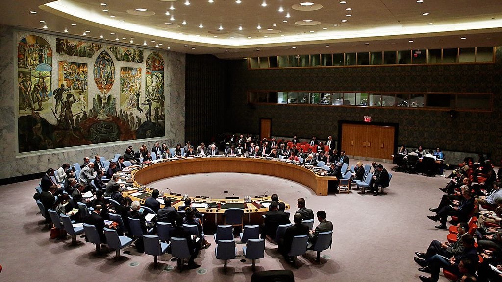 Arkistokuva YK:n turvallisuusneuvoston kokouksesta 14.4.2014.