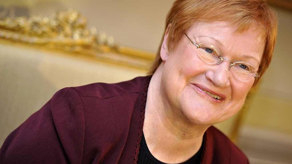 Presidentti Tarja Halonen.