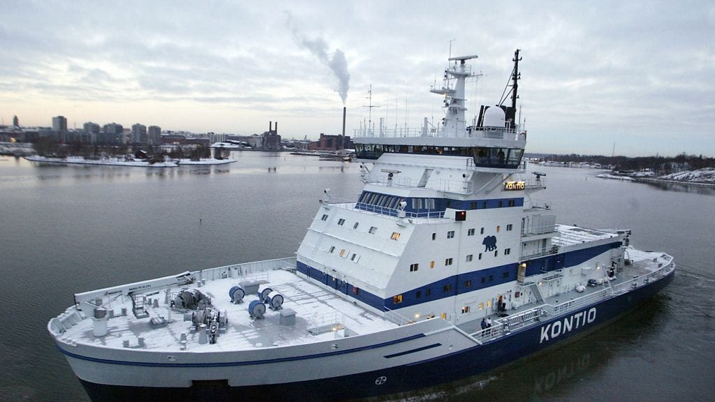 Liikenneviraston mukaan Otso ja Kontio (kuvassa) avustavat Perämeren laivaliikennettä yhdessä kahden ruotsalaismurtajan kanssa.