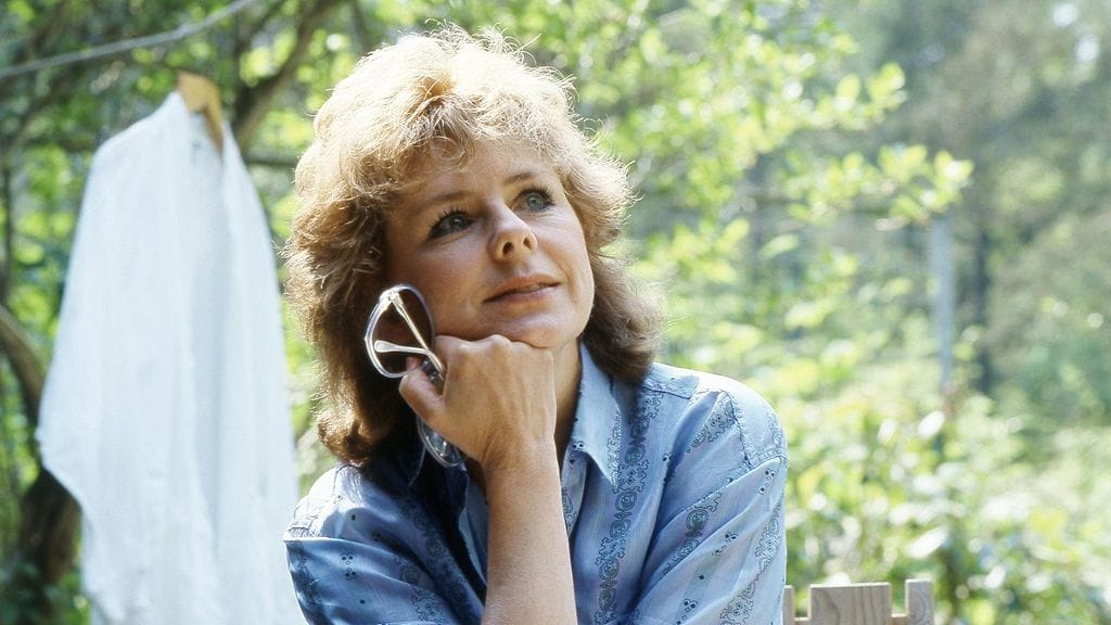 Suomalainen missi (Miss Suomi 1958), laulaja ja näyttelijä Pirkko Mannola 5. kesäkuuta 1986.