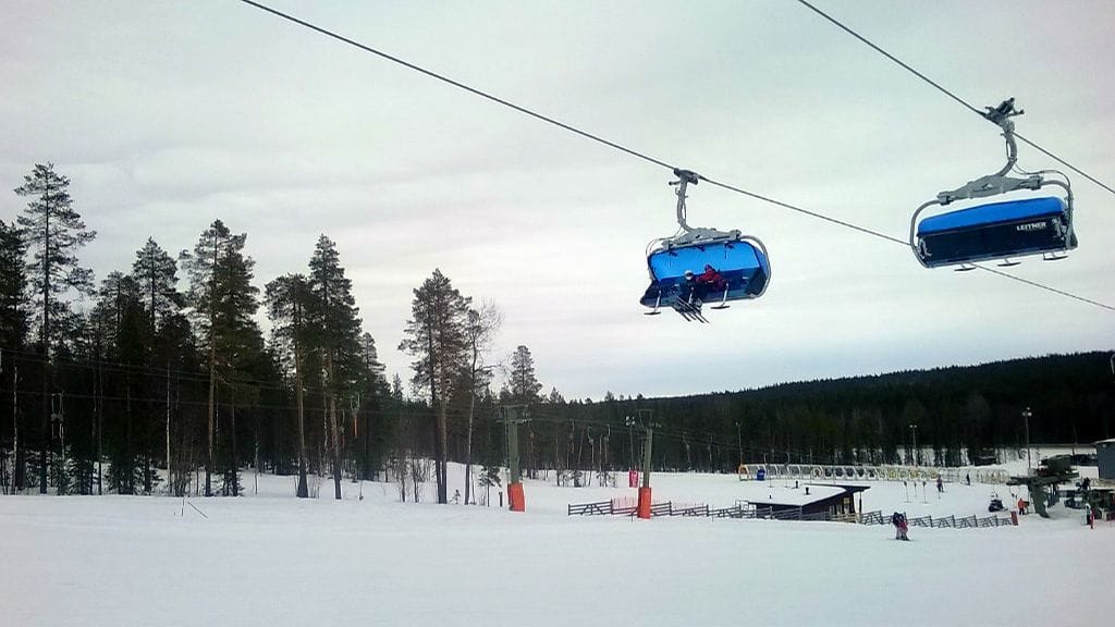 Kuvituskuva Kittilän Levin hiihtokeskuksesta.