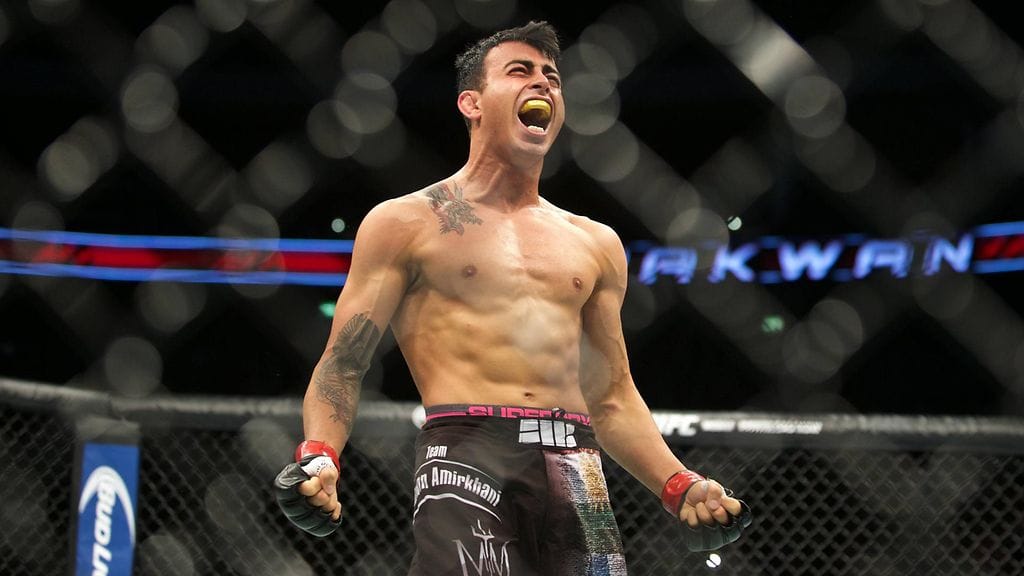 Makwan Amirkhani voitti taas UFC-ottelunsa ensimmäisessä erässä tyrmäyksellä. Kovaotteinen taistelija on kilpaillut aiemmin Suomen komeimman miehen tittelistä.