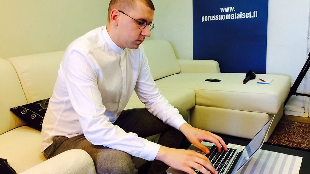 Perussuomalaisten nuorten puheenjohtaja Sebastian Tynkkynen haluaa puolueen puheenjohtajistoon.