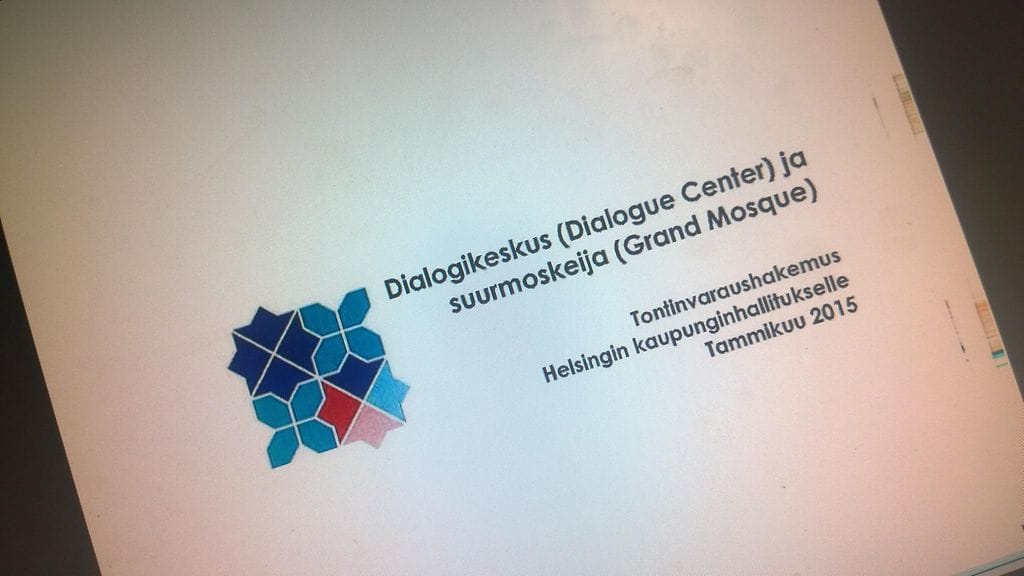 Suurmoskeijan tonttivaraushakemus, jonka suurmoskeijan taustajärjestöt ilmoittivat tänään (14.12.) peruvansa.