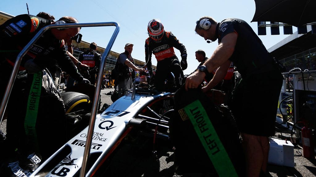Force India -kuski Nico Hülkenberg Italian GP:ssä syyskuun alussa.
