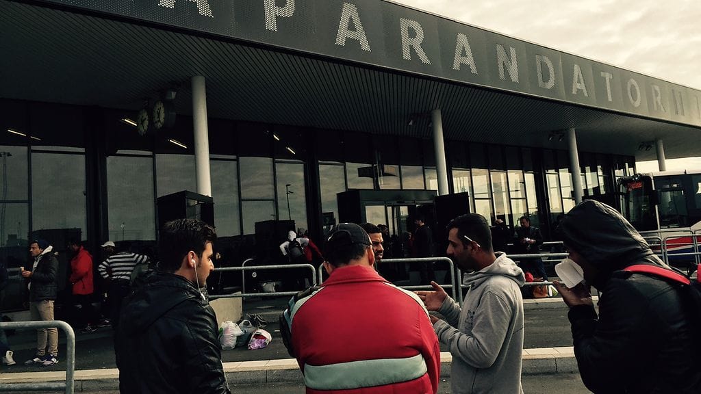 Tornioon saapui tänään 170 turvapaikanhakijaa. Kuva Tornio-Haaparanta -matkakeskukselta.