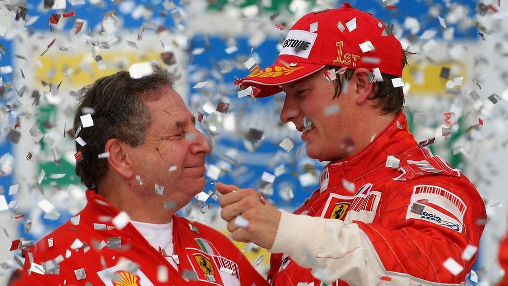 Voiton huumaa vuodelta 2007: Todt ja Räikkönen