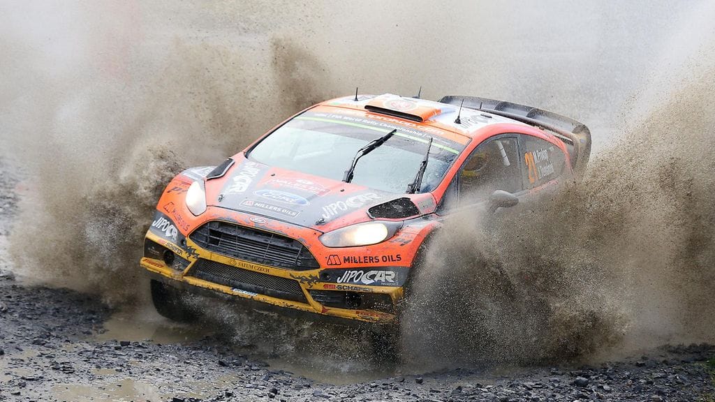 Martin Prokop ajoi rallissa 12:ntena ennen keskeytystään.