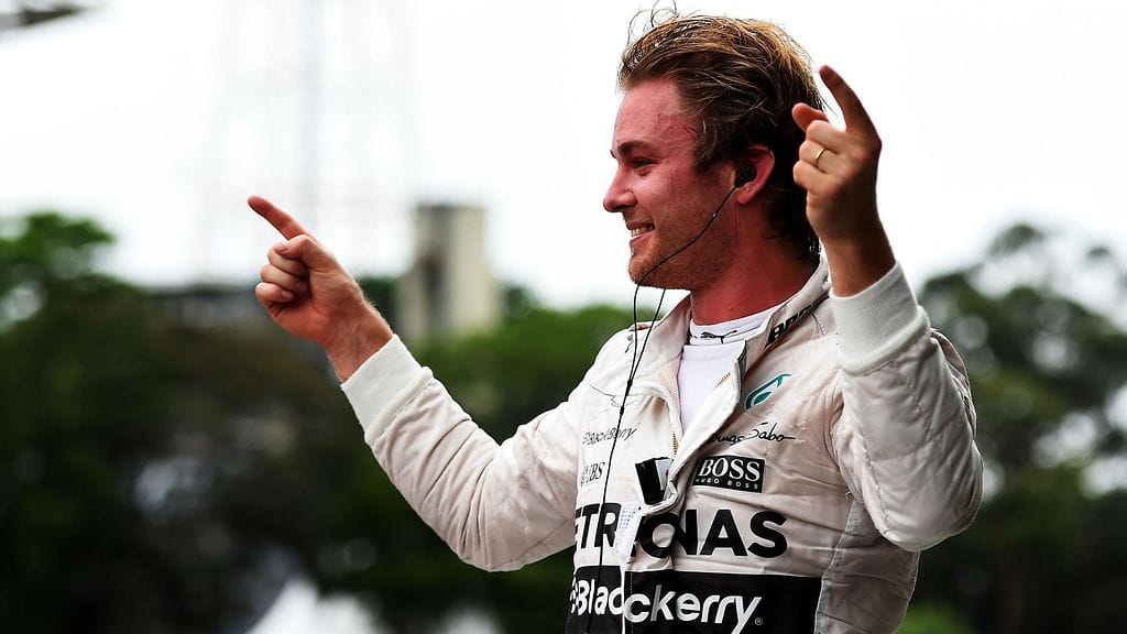 Nico Rosberg otti viimeisimmän voittonsa Brasiliassa sunnuntaina.