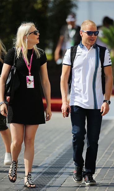 Valtteri Bottas ja Emilia Pikkarainen 27.11.2015 2