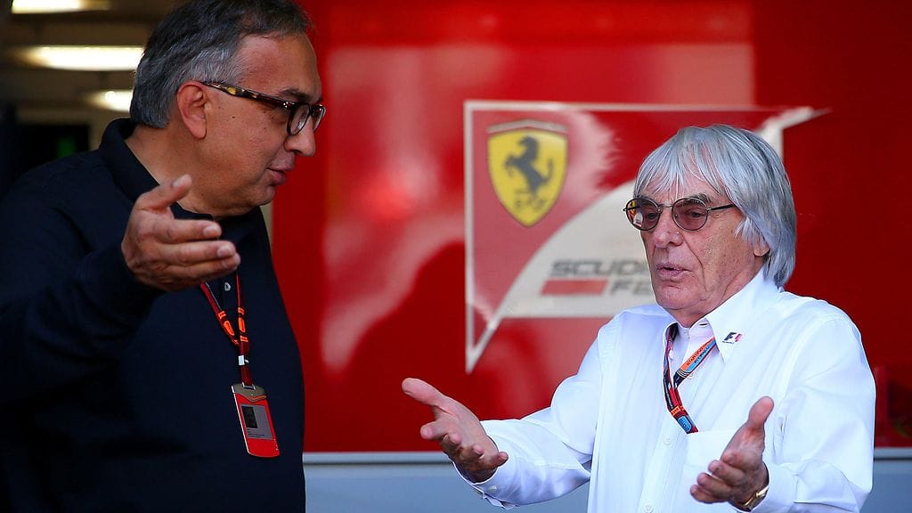 Sergio Marchionne ja Bernie Ecclestone