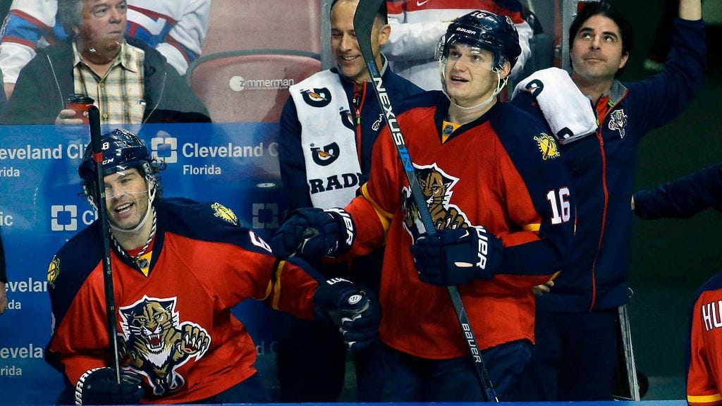 Jaromir Jagr ja Aleksander Barkov ovat löytäneet yhteisen sävelen.