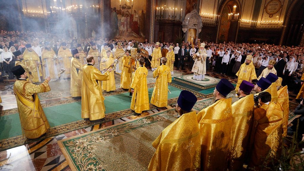 Joulu 7.1. Kristus Vapahtajan kirkossa Moskovassa