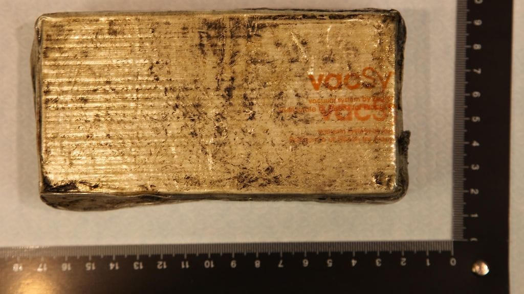 Amfetamiinia pakattuna.