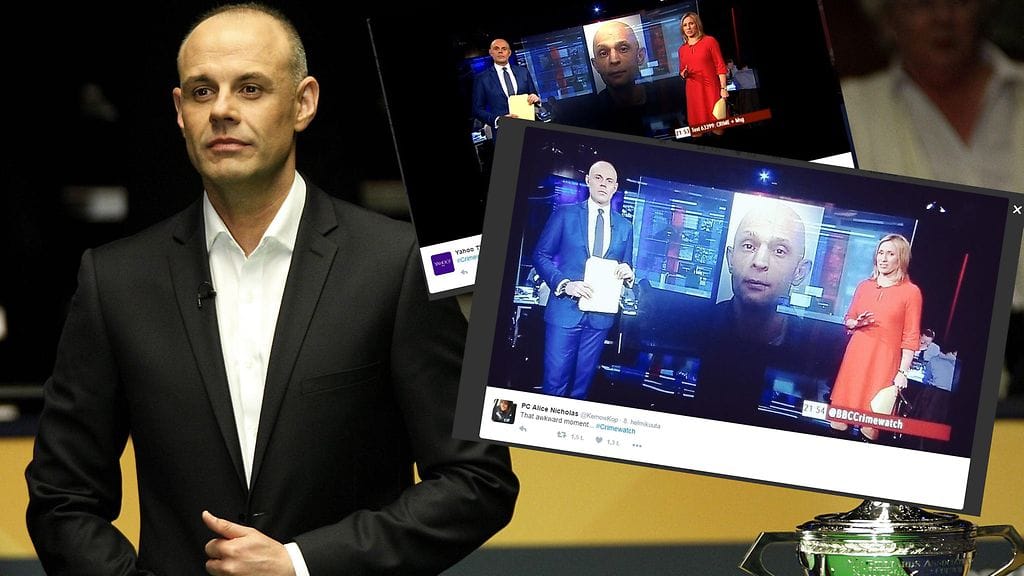 Crimewatch-rikosohjelman juontaja muistutti huvittavan paljon ohjelmassa nähtyä rikollista.
Kuvakaappaukset Twitteristä.