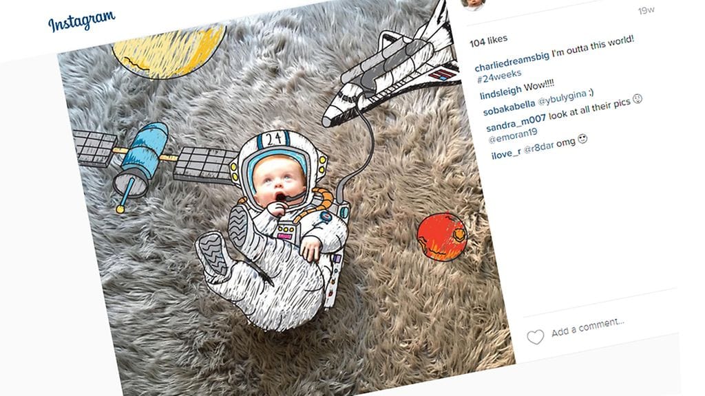 Kuvankaappaus Instagramista.