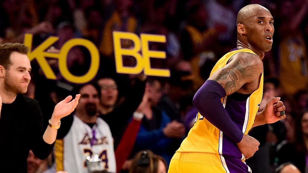 Kobe Bryant jätti kentät tyyylillä.