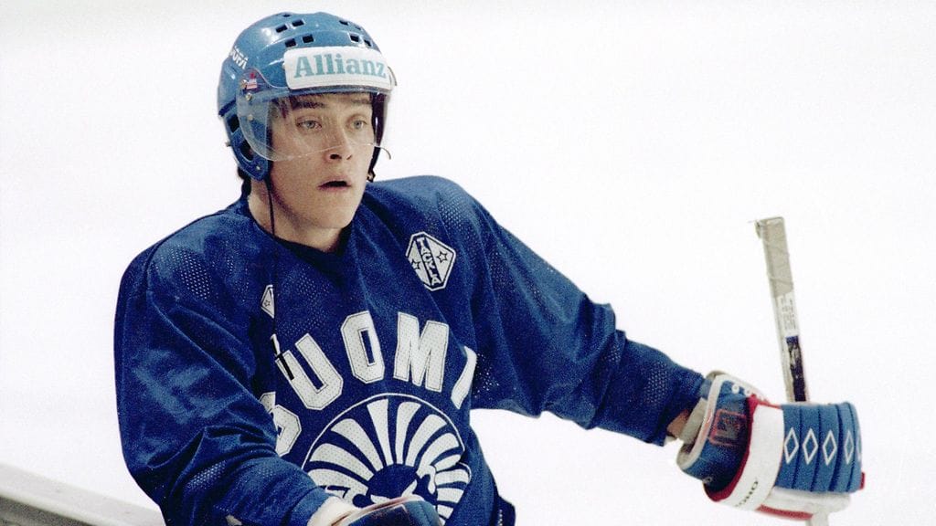 Teemu Selänne oli tähtihyökkääjä vuoden 1991 MM-kisoissa.