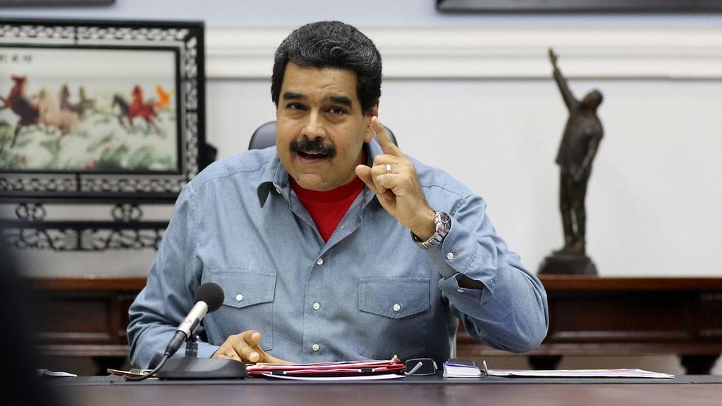Venezuelan presidentti Nicolas Maduro puhui maan pääkaupungissa Caracasissa toukokuussa 2016.