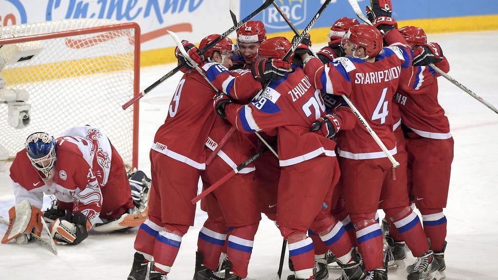 Venäjä murskasi Tanskan alkusarjassa 10–1.