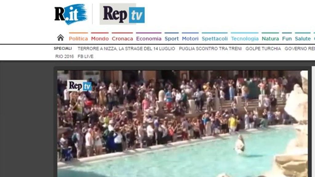 Kuvakaappaus La Republica -sanomalehden verkkosivuilta.