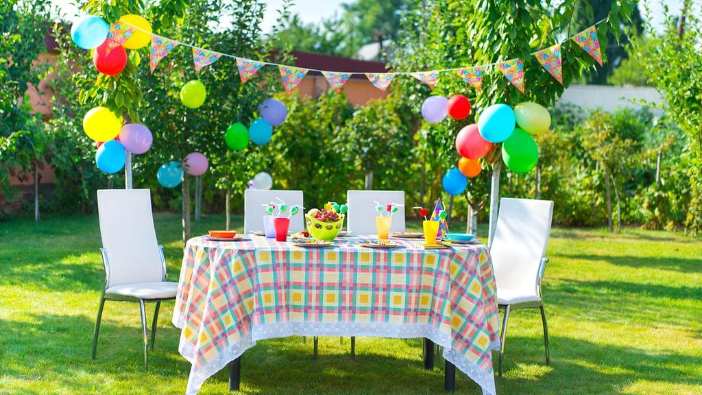 Kaikille avoimet syntymäpäiväjuhlat järjestetään puistossa, jossa on tarjolla makkaraa ja mehua.