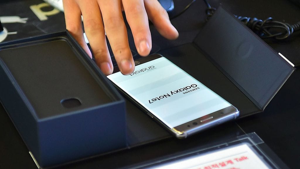 Samsung Galaxy Note 7 on kärsinyt akun ylikuumentumisista.