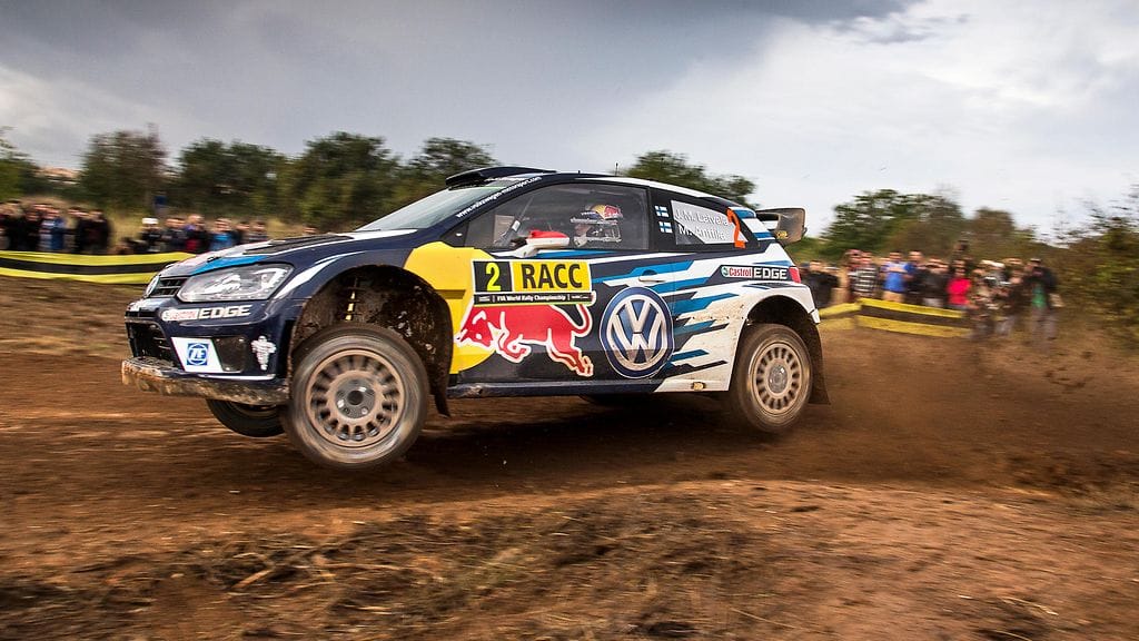 Jari-Matti Latvala on Katalonian MM-rallissa sijalla kolme.