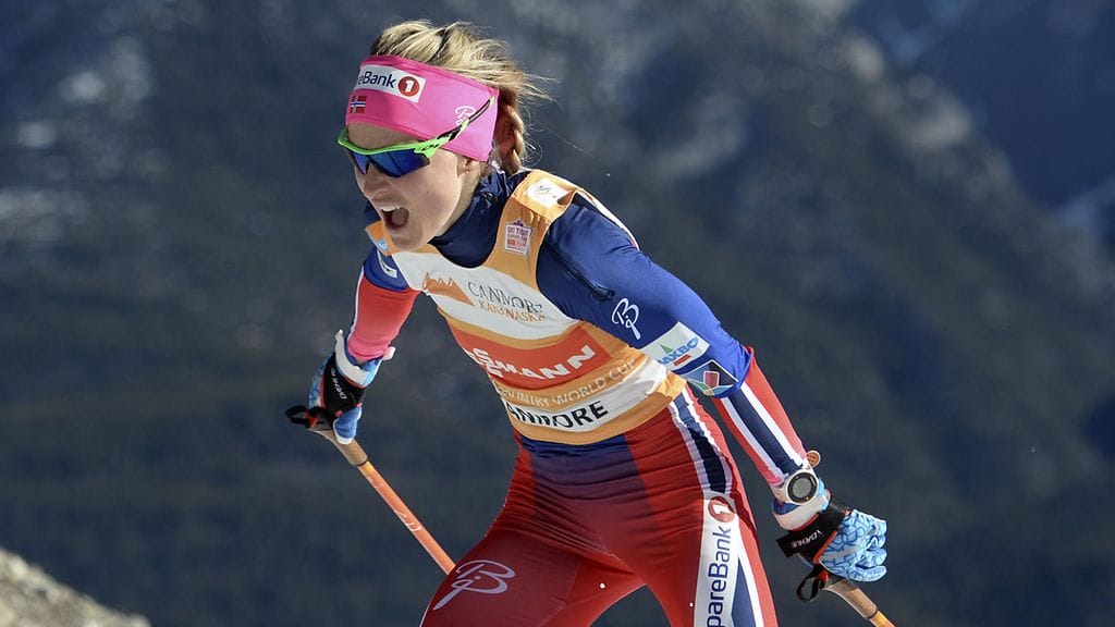 Therese Johaug on maastohiihdon seitsenkertainen maailmanmestari.
