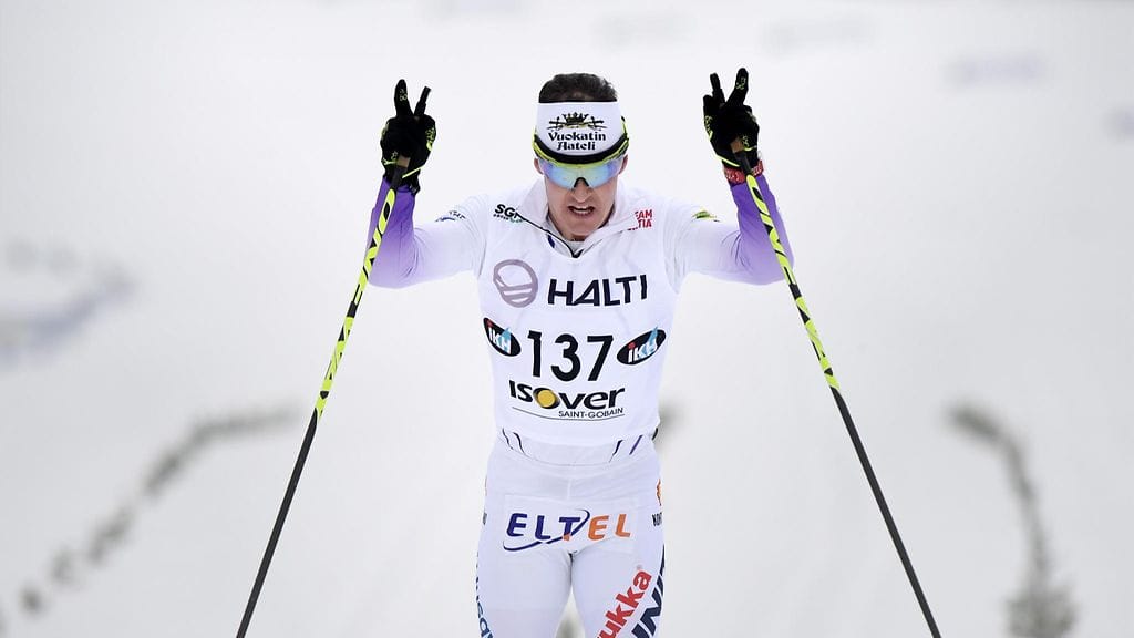 Sami Jauhojärvi piti ylivoimaista vauhtia 15 kilometrin perinteisen kisassa.