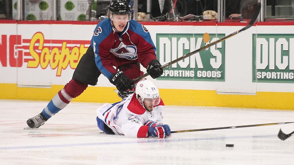 Mikko Rantanen iski uransa ensimmäisen hattutempun NHL:ssä.