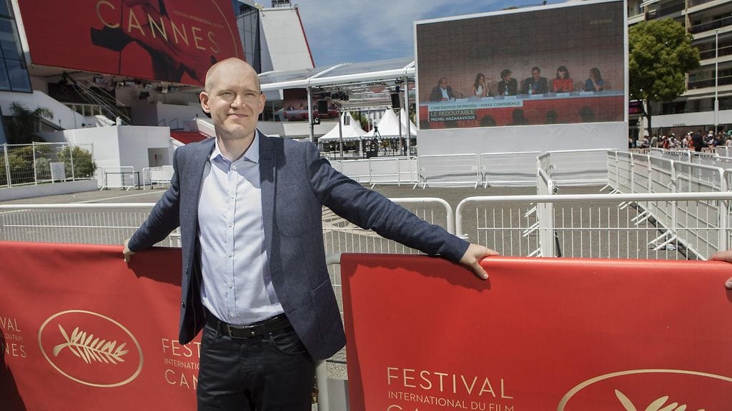 Teppo Airaksinen kuvattuna Cannesin elokuvajuhlilla 21. toukokuuta 2017.