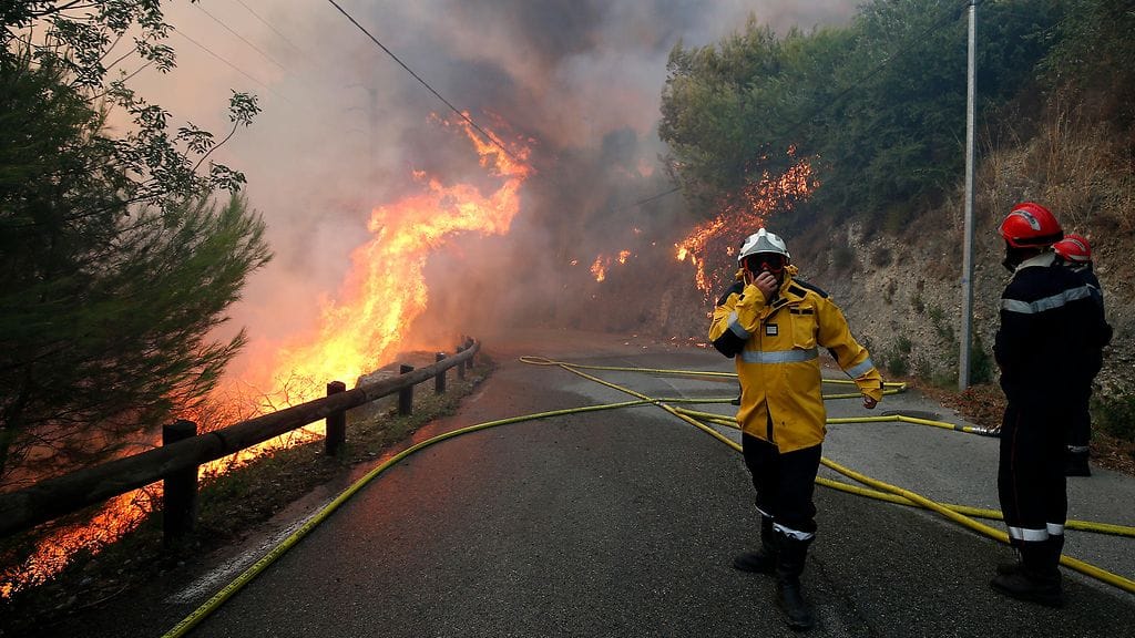 Tuhannet palomiehet osallistuvat Ranskan metsäpalojen sammutustöihin.