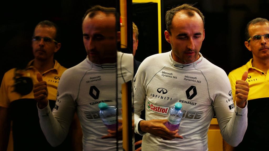 Robert Kubica F1-testeissä keskiviikkona.