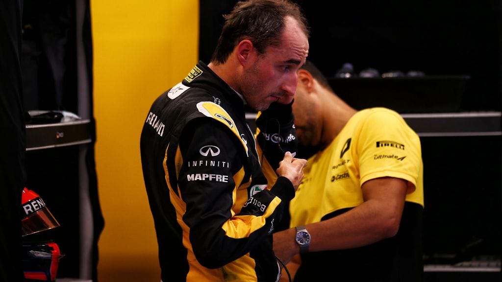 Robert Kubica urakoi Unkarin testeissä.