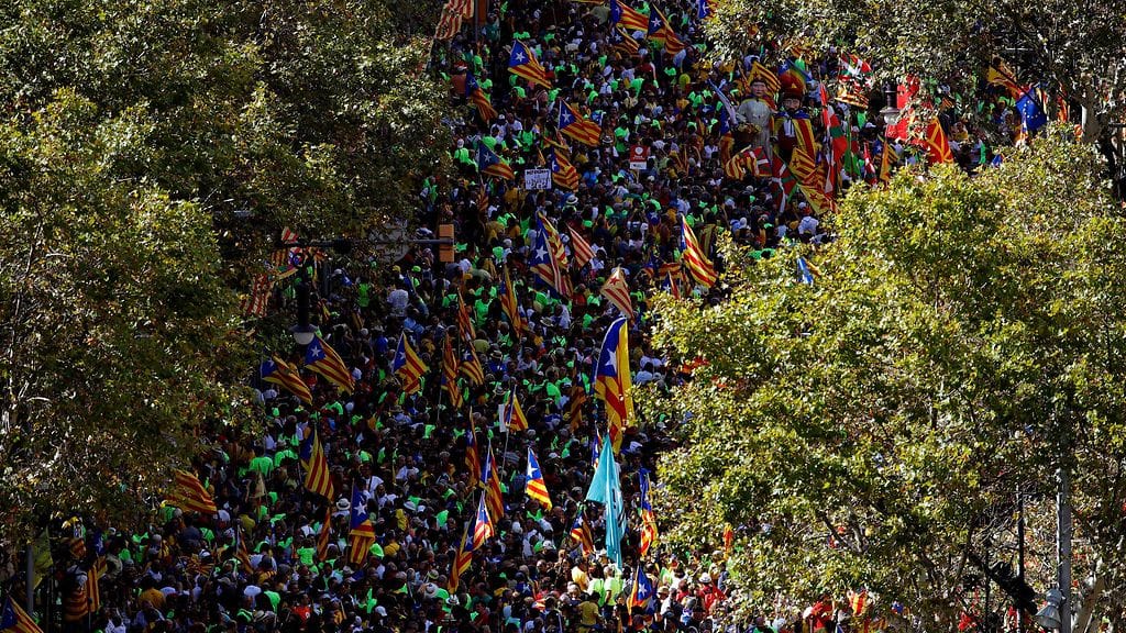 Tänään vietetään myös Katalonian perinteistä kansallispäivää.