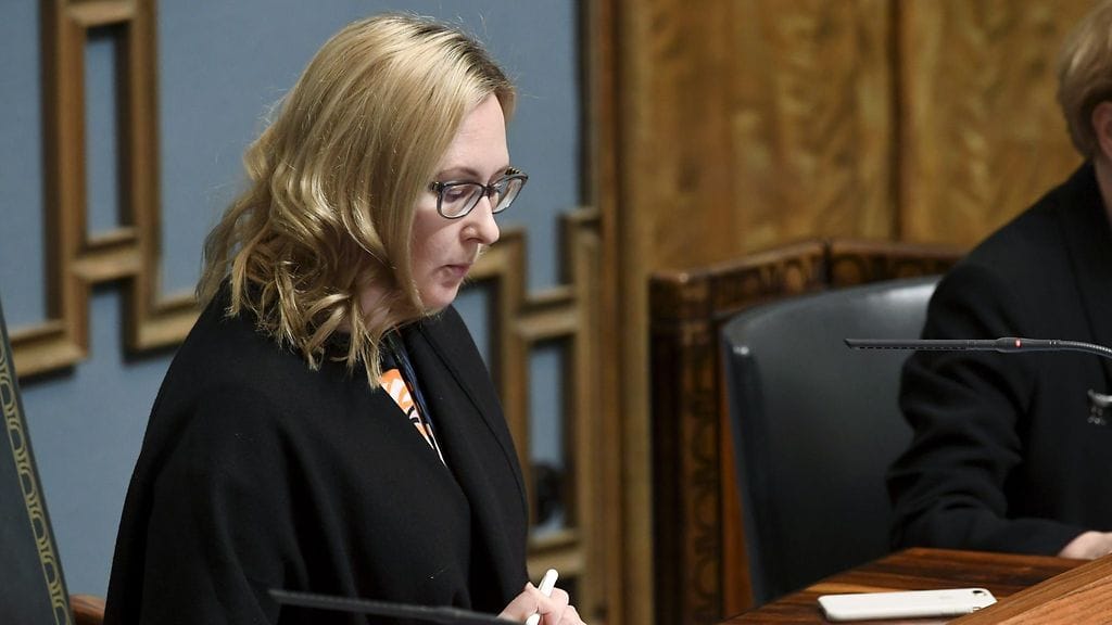 Eduskunnan puhemies Maria Lohela.
