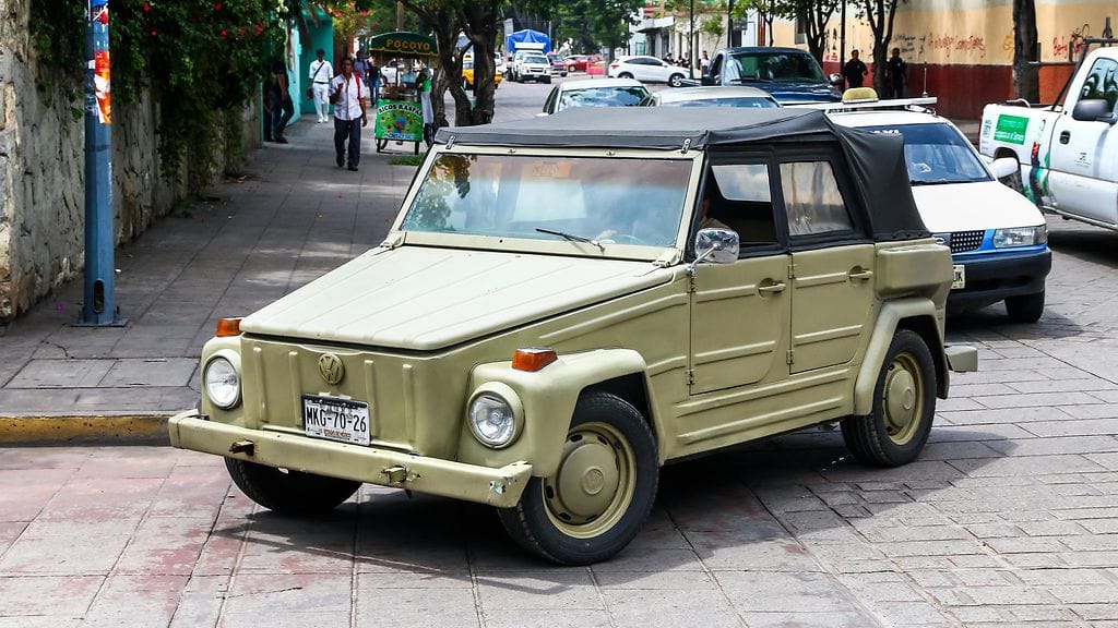 Volkswagen Type 181 kuvattuna Meksikossa, jossa se tunnettiin mallinimellä "Safari".