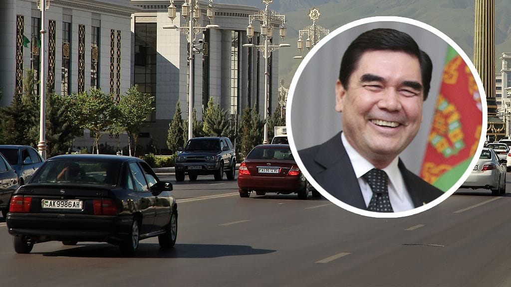 Turkmenistanin presidentti Gurbanguly Berdimuhamedow (kuvassa) ei pidä mustista autoista.