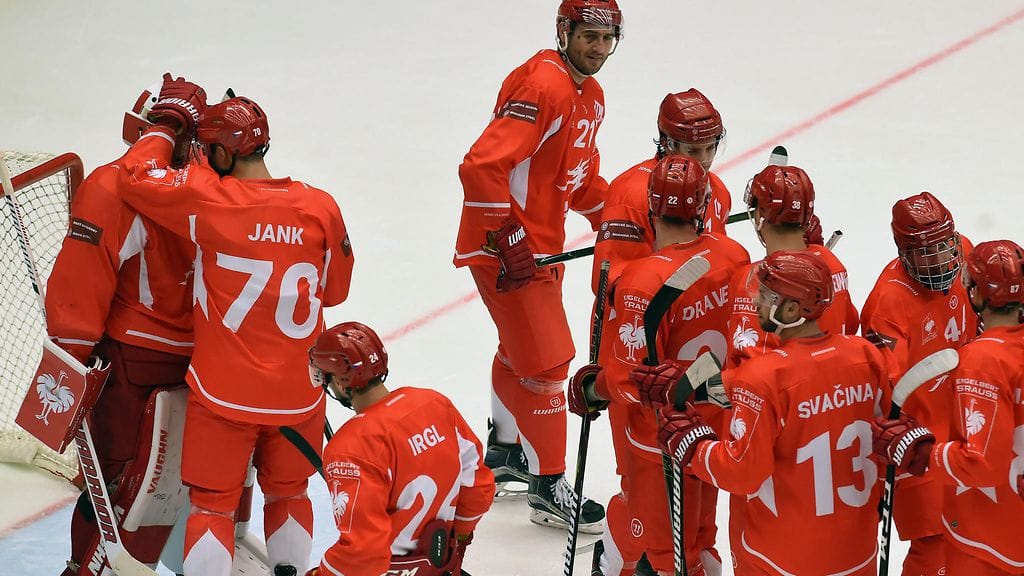 Trinecin pelaajia viime marraskuussa.