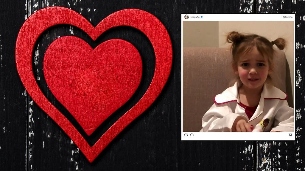 Mila Stauffer, 3, ei sanojaan säästele.