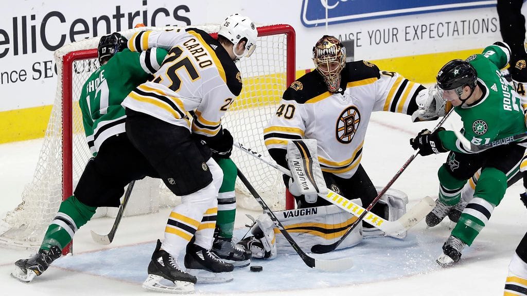 Tuukka Rask torjui Bostonin voittoon Dallasista.