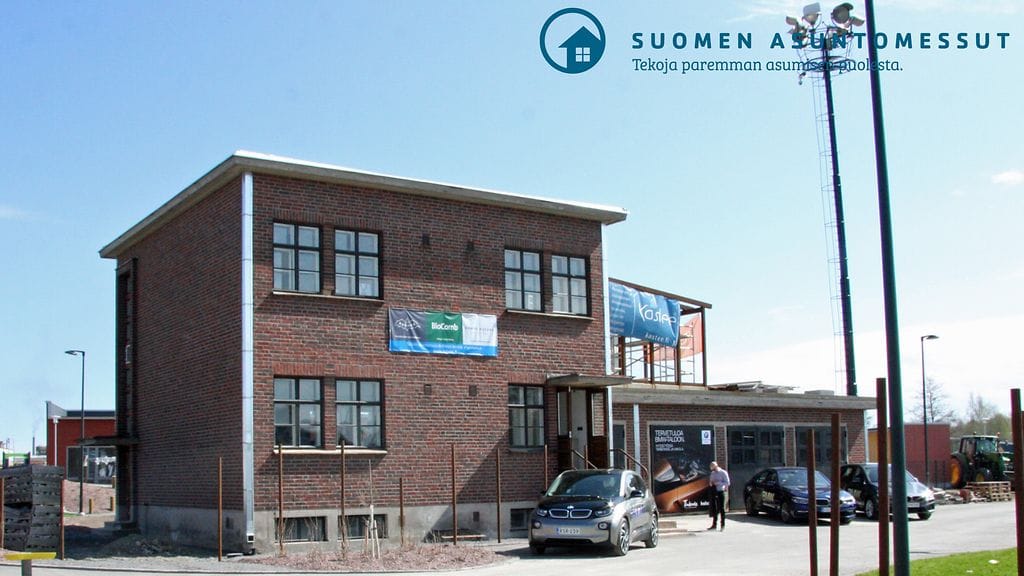 Entisöity Shellin vanha asuintalo eli Bunkkeri oli yksi Porin Asuntomessujen kohteista.