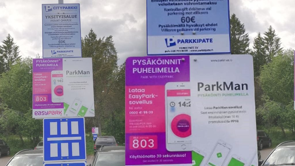 Lukijan kuva Luukin ulkoilualueen parkkipaikalta.