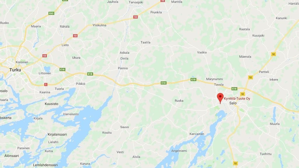 Google kartta kynttilätehdas