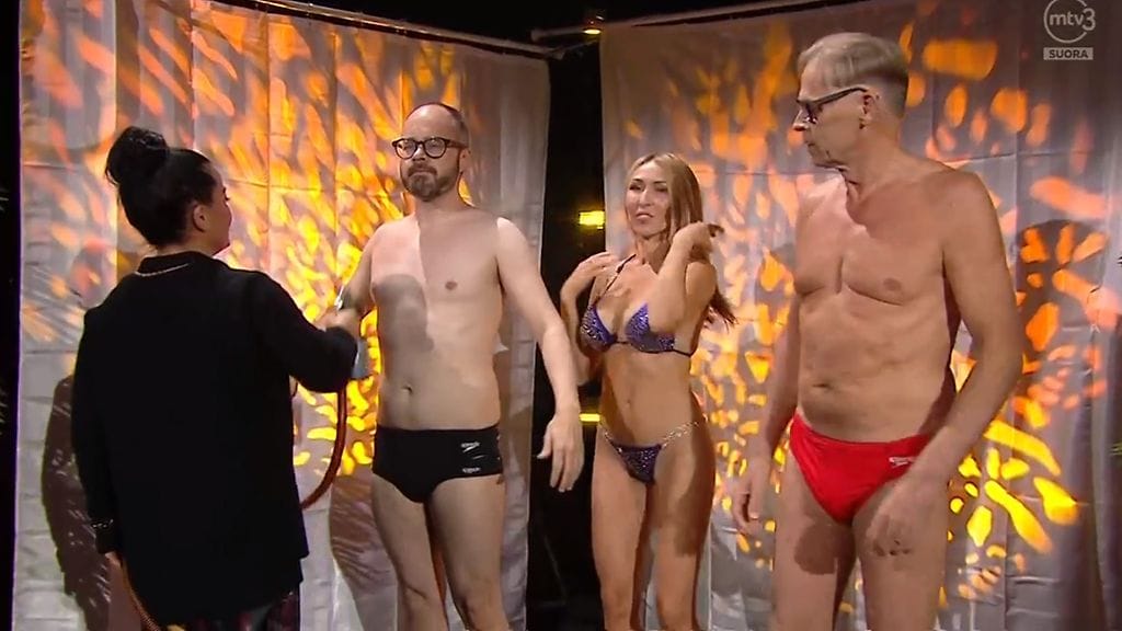 Topi Sukari ja Nadja Eerola vierailivat Enbuske, Veitola & Salminen -ohjelmassa.