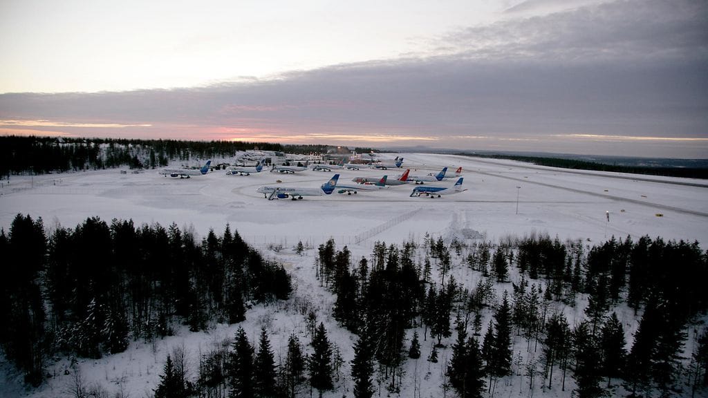 Kuvituskuvassa Rovaniemen lentokenttä.